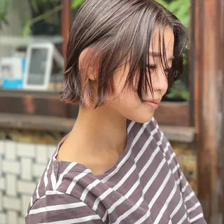 ショート カラー ヘアアレンジ Hikari /京都駅美容室のヘアスタイル