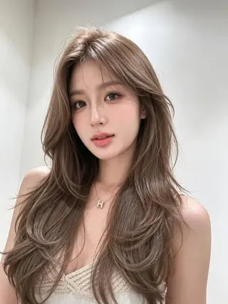 カラー ロング 💎エクステ専門店 BIZE梅田rinのヘアスタイル