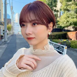 ショート カラー ✨👑お洒落ショート ❣️村上せいな✨のヘアスタイル