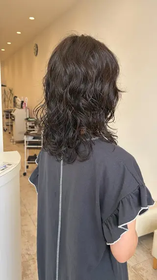 セミロング パーマ パーマ特化✨/肥後 有紗のヘアスタイル