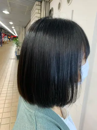 ミディアム 中村 靖彬のヘアスタイル