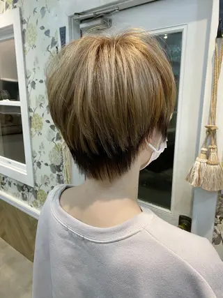 ショート Sabby氏川洸希 パーマのヘアスタイル