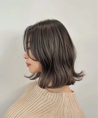 ミディアム 【白髪ぼかし特化】 お悩み改善/深川諒のヘアスタイル