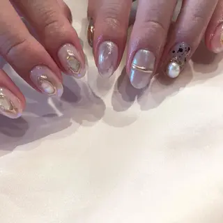 ネイル パラあり！フィルイン 美フォルムのネイルデザイン
