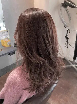 セミロング カラー 💎赤み消しカラー 特化型デザイナー💎のヘアスタイル