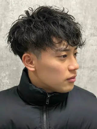 ショート パーマ メンズ 森本⚠️注意事項 ⚠️お読み下さい⚠️のヘアスタイル