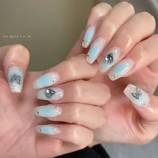 ミディアム RIN NAILS ᥫ᭡Migusaのネイルデザイン
