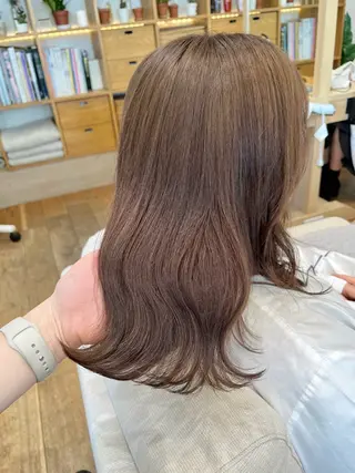 セミロング カラー 暖色カラー/ダブル カラー/名古屋/辻のヘアスタイル