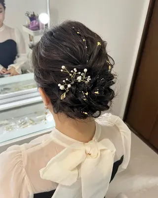 ヘアアレンジ 麻優 ヘアセットのヘアスタイル