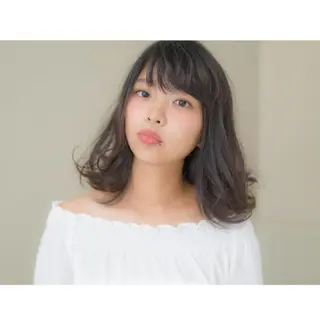 ミディアム 永野 良一のヘアスタイル