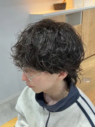 ショート パーマ メンズ 新潟メンズパーマ 新潟駅/小田拓実のヘアスタイル