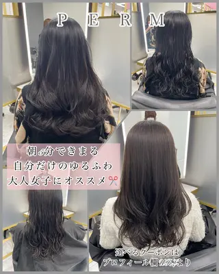ミディアム カラー パーマ 左藤健人 デジタルパーマ/縮毛のヘアスタイル