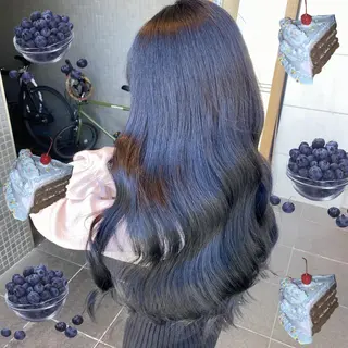 ロング カラー 色落ちまで可愛い🧚 心斎橋hikaruのヘアスタイル