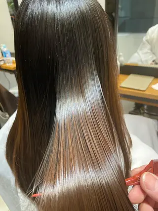 セミロング 最高峰美髪矯正No1 toshiのヘアスタイル