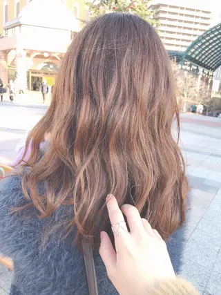 セミロング カラー 京都河原町/艶髪/ 西田晴香のヘアスタイル
