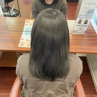 ミディアム ❤️スダユキナ❤️ 髪質改善水素カラーのヘアスタイル