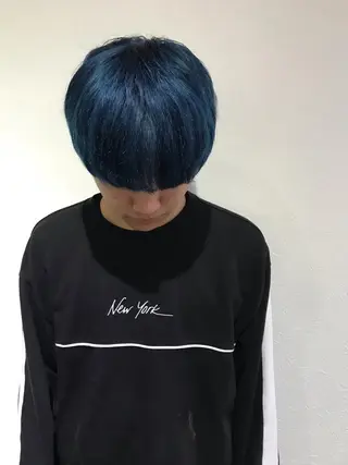 ショート カラー メンズ 森貴裕/ニュアンス パーマ/オリーブのヘアスタイル