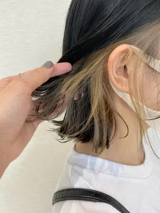 ショート カラー ボブ/salut町田 🧡kanaのヘアスタイル