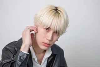ショート カラー メンズ 本場韓国ヘア/韓国風 メンズヘア　須田龍世のヘアスタイル