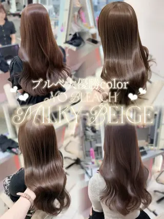 ロング カラー 褒められヘア×顔周り カットRena🎀のヘアスタイル