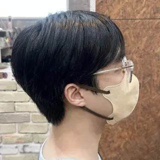 メンズ 透明感カラー 髪質 改善 Wカラー原心愛のヘアスタイル