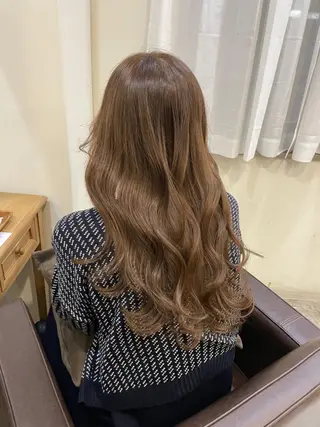 セミロング カラー ヘアアレンジ 髪質改善×レイヤー 🫧松野力也のヘアスタイル