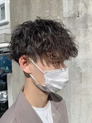 ショート 失敗しないパーマ 稲葉/草薙のヘアスタイル