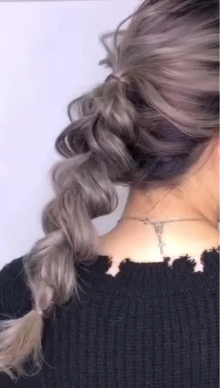カラー ヘアアレンジ Marika 🫧のマツエク・マツパデザイン