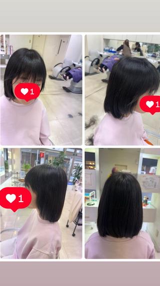 キッズ タカハシ リナのヘアスタイル