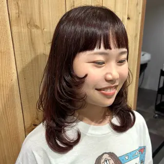 セミロング カラー DELICO 大宮 🧚‍♀️ かみののヘアスタイル