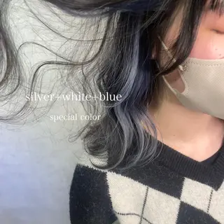カラー Ayumi 羽エクステ/ブリーチのヘアスタイル