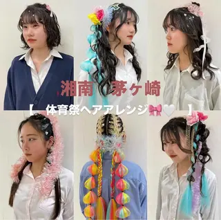 ヘアアレンジ ダブルカラーベージュ カラー/tuburaのヘアスタイル