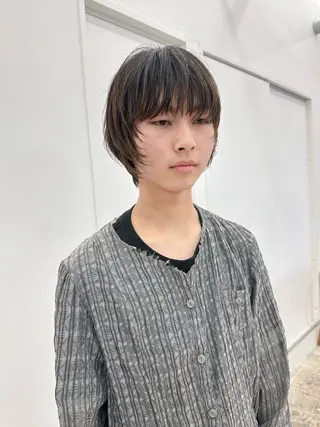 ショート メンズ メンズカットパーマ/ ブリーチ高柳将太のヘアスタイル