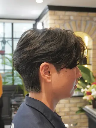 ショート パーマ ヘアアレンジ メンズ HIKARI メンズ満足度No.1のヘアスタイル