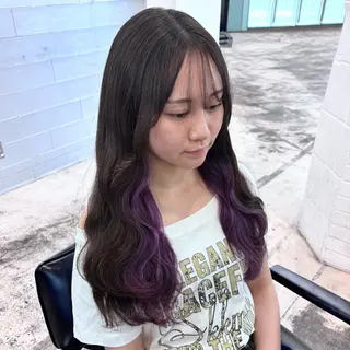 ロング カラー ヘアアレンジ 🎀モテ暖色× エクステ🎀あかりのヘアスタイル