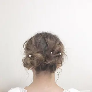 ミディアム ヘアアレンジ mako︴ Euphoriaのヘアスタイル
