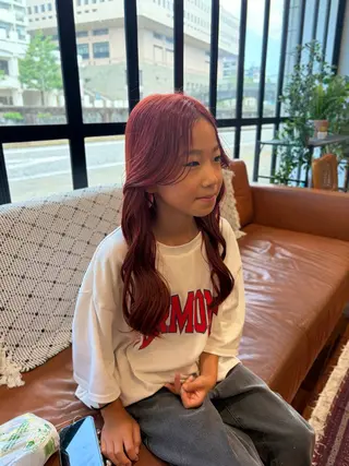 ロング キッズ 上島 未緒のヘアスタイル