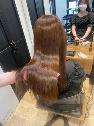 セミロング 新宿/顔周りカット +レイヤー=しずく♩のヘアスタイル