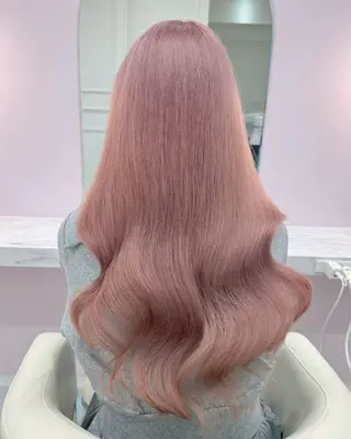ロング カラー ハイトーンカラー💞 くるみ🎀のヘアスタイル