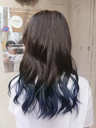 セミロング カラー 「sumi」 AMIのヘアスタイル