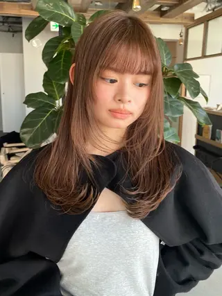 ミディアム カットモデル募集中/ 店長/角田真哉のヘアスタイル