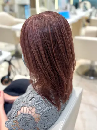 ミディアム カラー MIHO/透明感 カラー/似合わせ✂️のヘアスタイル