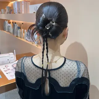 ロング ヘアアレンジ ✨カチモリ✨レイヤー 韓国ヘア🇰🇷ゆいのヘアスタイル