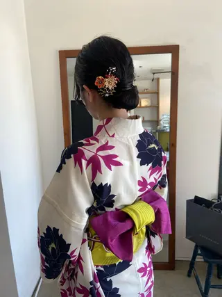 ヘアアレンジ まつ あみのヘアスタイル