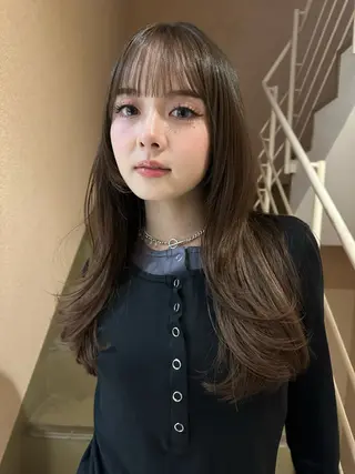 ロング カラー 🍇透明感カラー/ カットひかる🍒のヘアスタイル