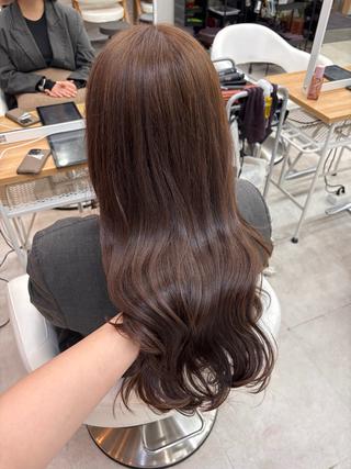 セミロング カラー 𝗆𝗂𝗒𝗎 🐈‍⬛🎀のヘアスタイル