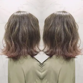 ミディアム カラー 重政 和樹のヘアスタイル