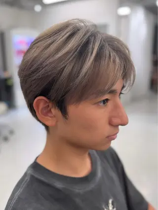 ショート カラー メンズ メンズ特化美容師 カラー専門ぺーターのヘアスタイル