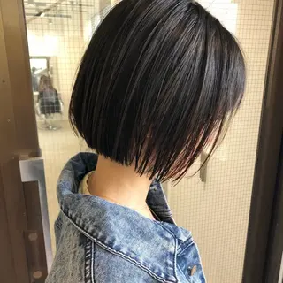 ミディアム ワンカラー/ WARPミユのヘアスタイル
