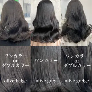 セミロング カラー ブリーチなし💗 艶カラー 翔太郎のヘアスタイル